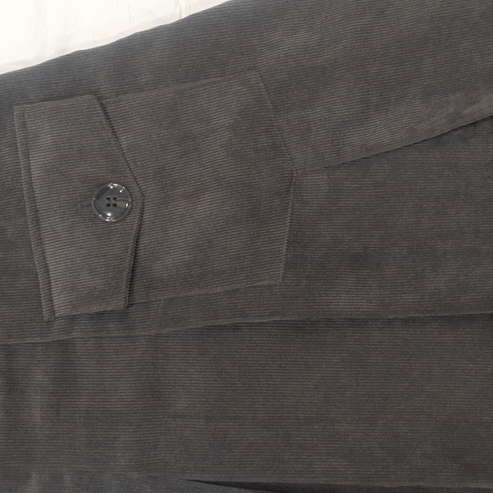 Chelsea & Theodore women's grey pleated corduroy micro mini  skirt size … - Picture 8 of 12